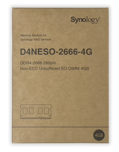 Synology純正のDDR4 4GB増設メモリ