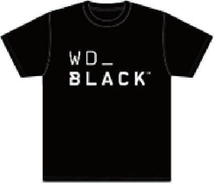 WD_BLACK ロゴ入りTシャツ